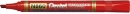 Marker permanentny PENTEL N860 czerwony ze ściętą końcówką
