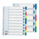 Przekładki plastikowe ESSELTE A4 MAXI 10 kart kolorowe 15267